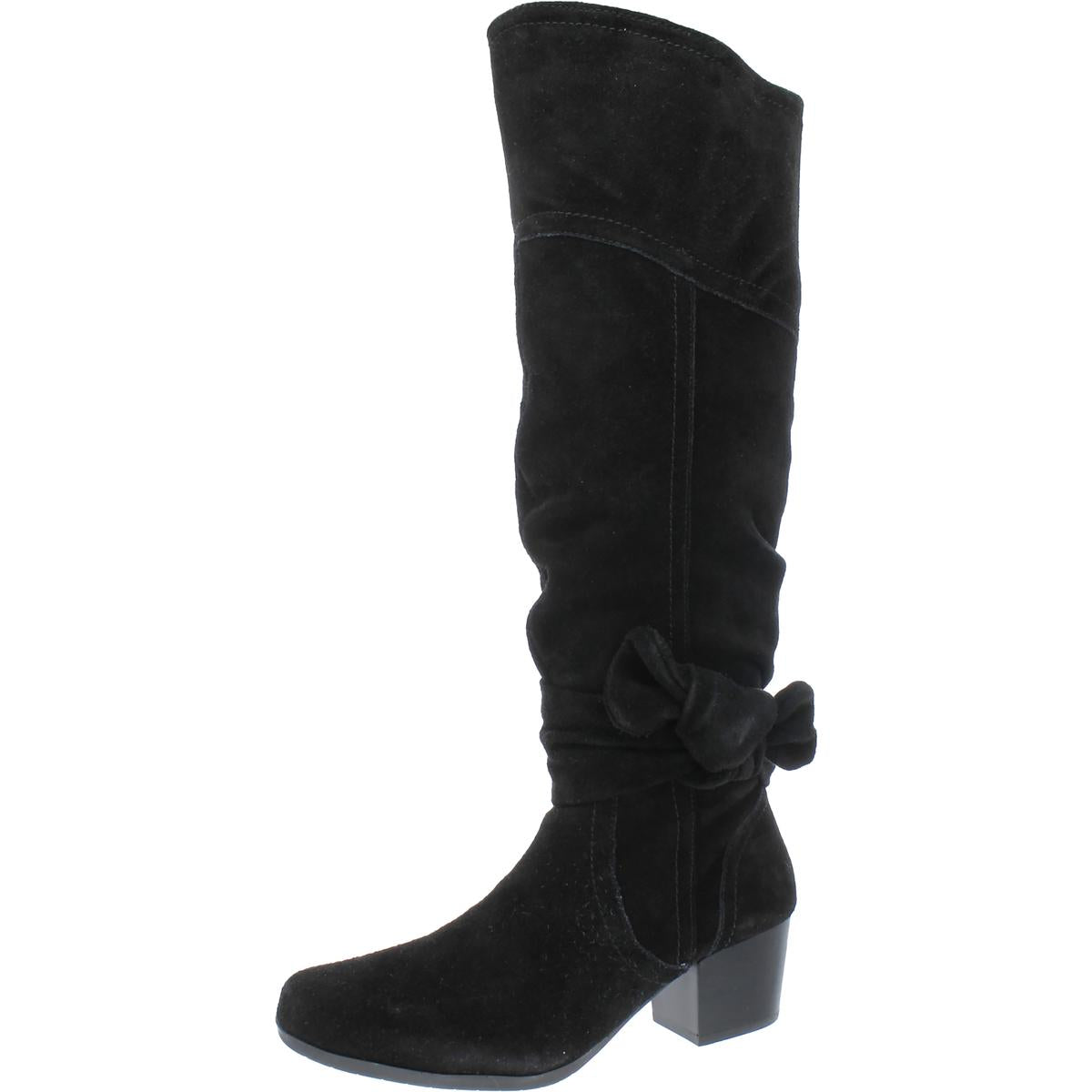 Array Womens Sassy Suede Round Toe Knee-High Boots