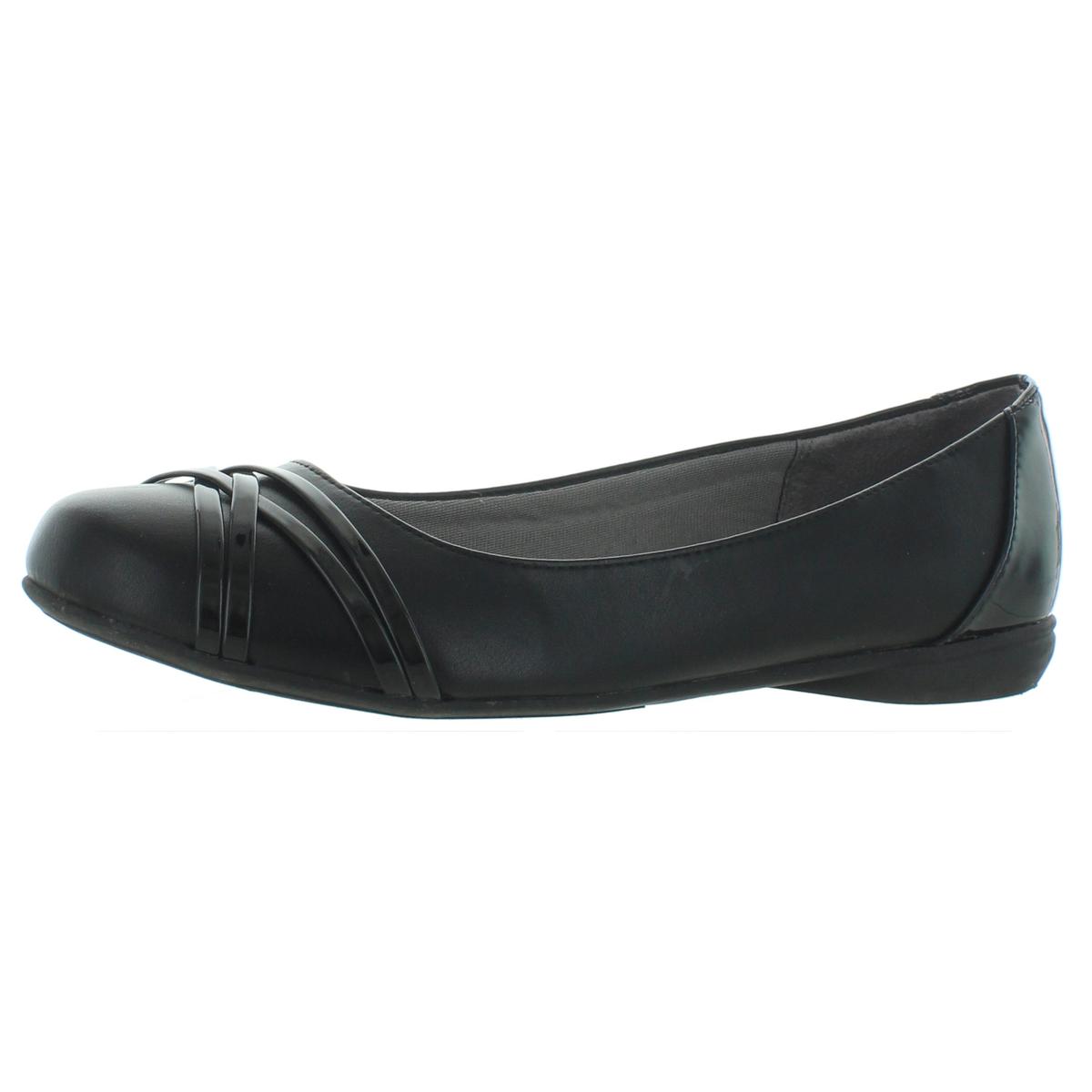 LifeStride Womens Aliza Faux Leather Slip On Ballet Flats Product