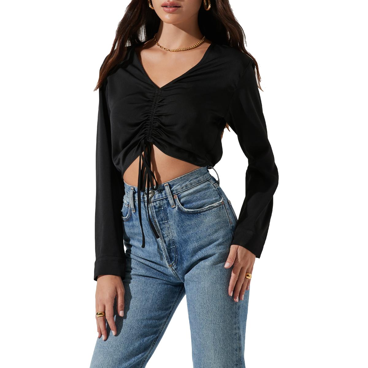 New Laviva Black Sequin Crop Hoodie - Women, Best Price and Reviews