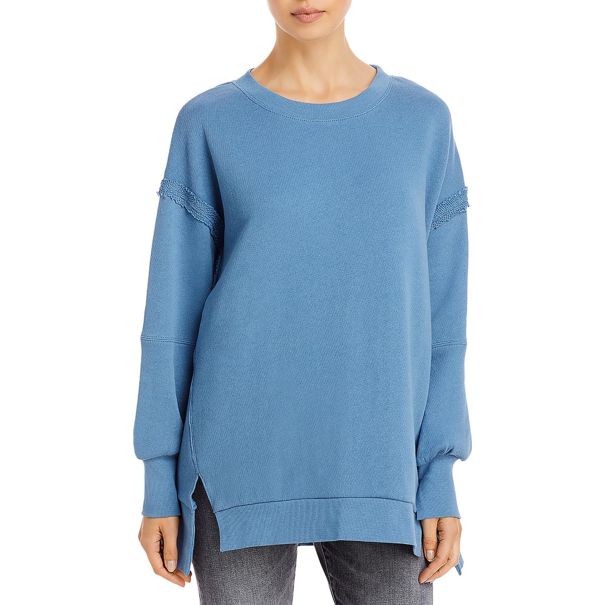 Terry Slouch Slit Pullover – Three Dots