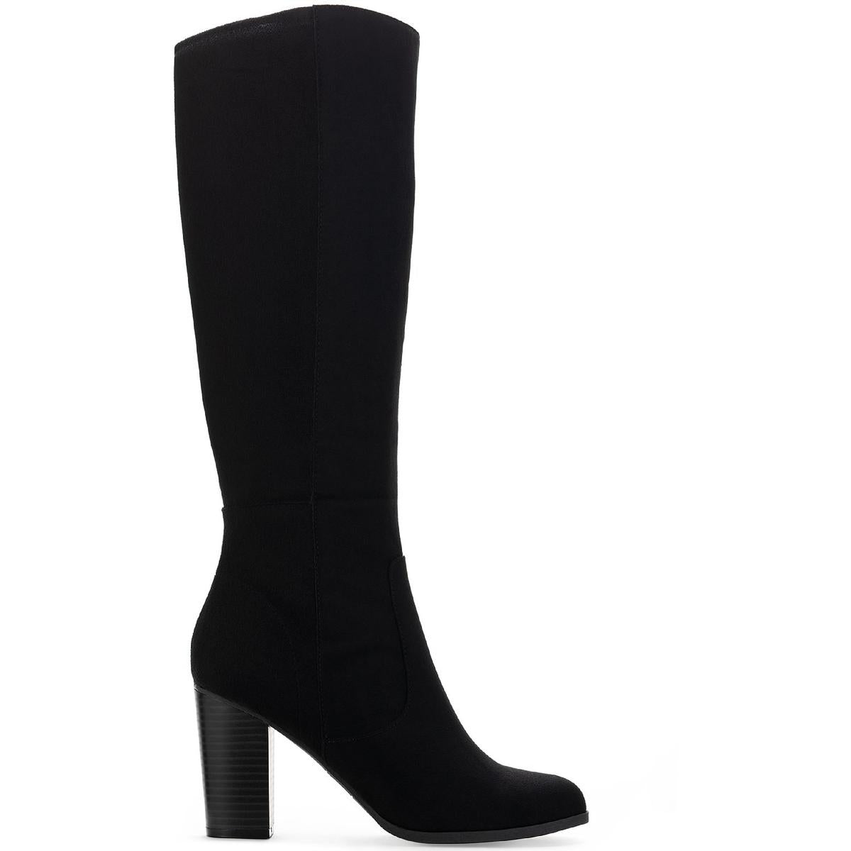 Style & Co. Womens Addyy Faux Suede Wide Calf Knee-High Boots