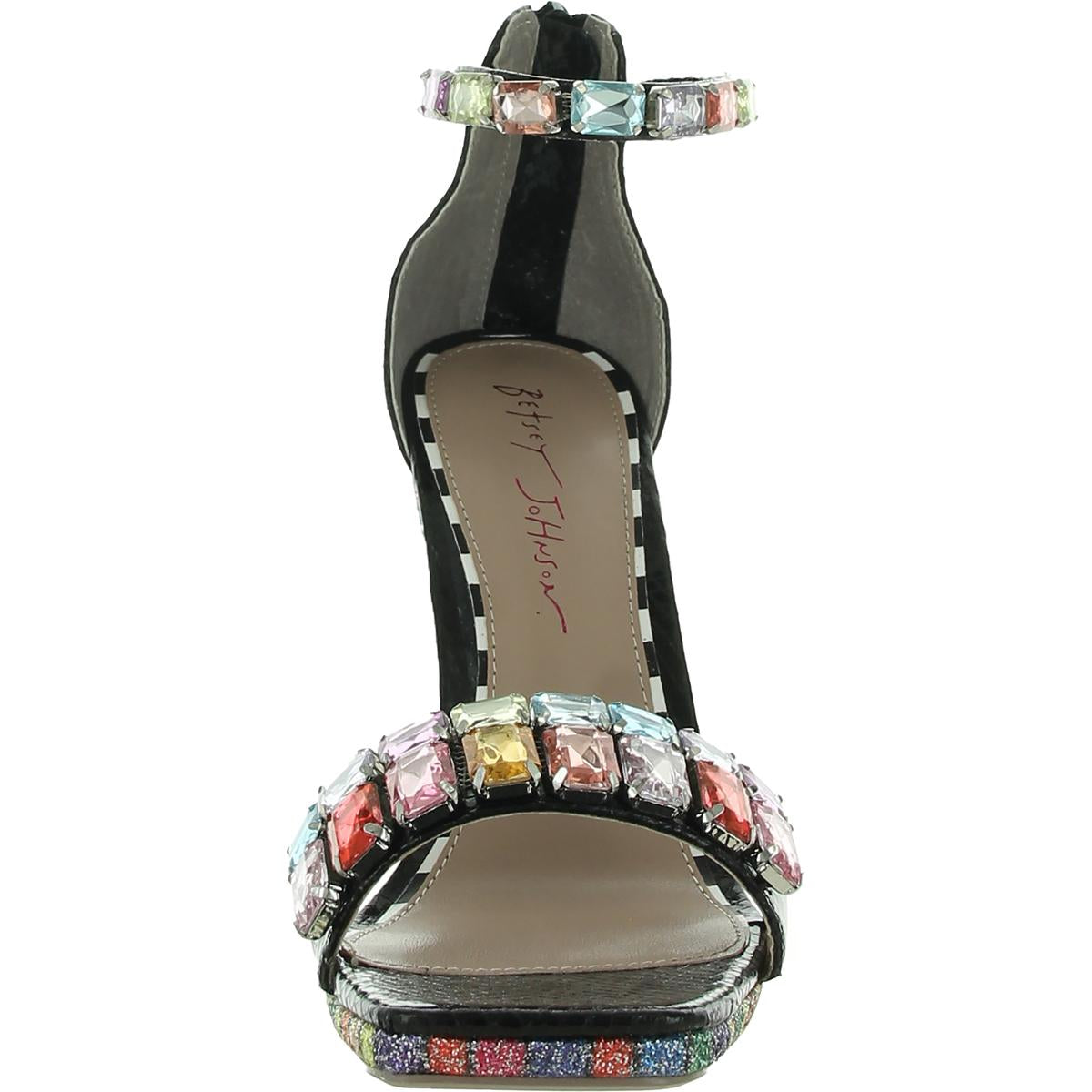 Betsey Johnson Womens Emani Rhinestone Heels