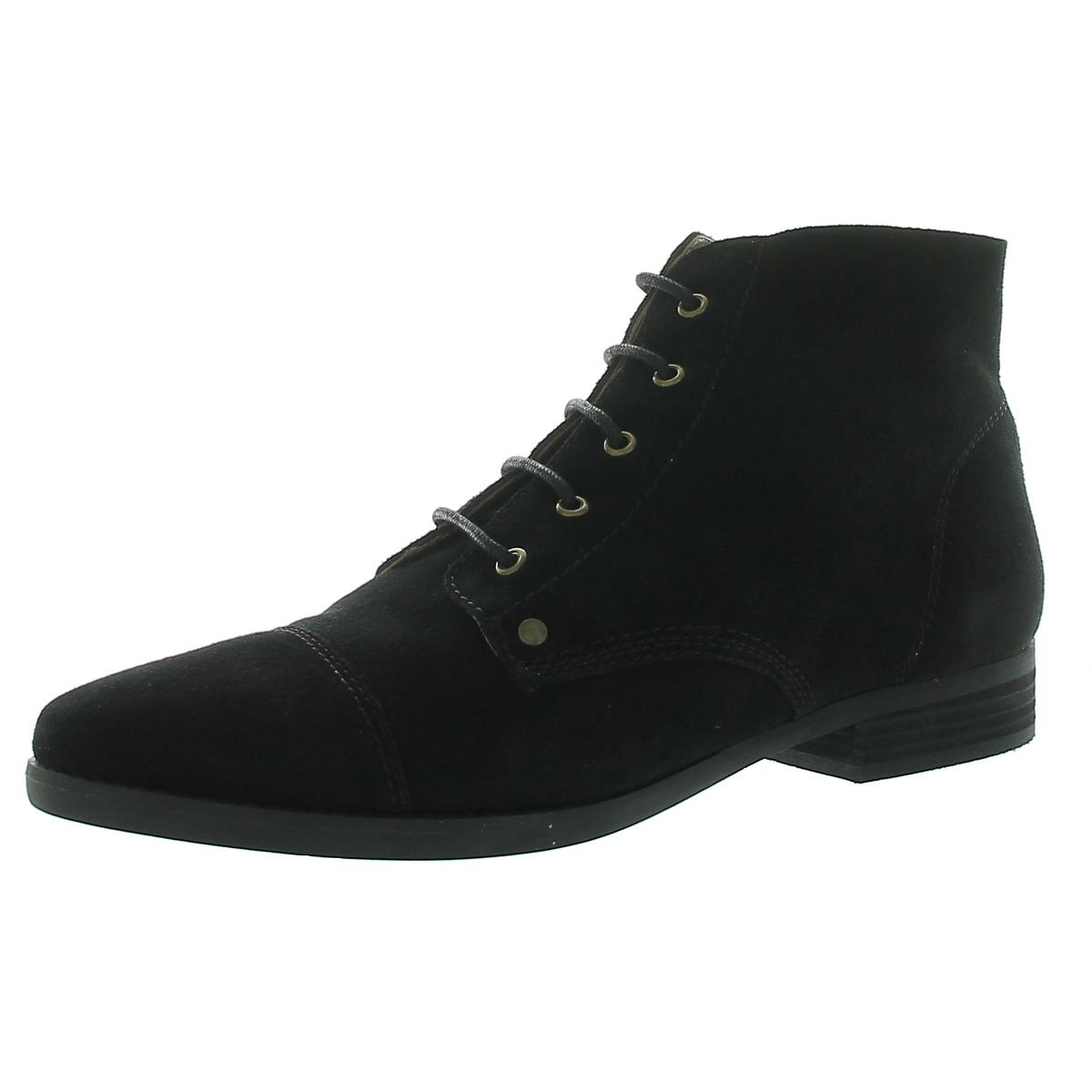 Array Womens Tacoma Suede Leather Closed Tap Toe Ankle Boots