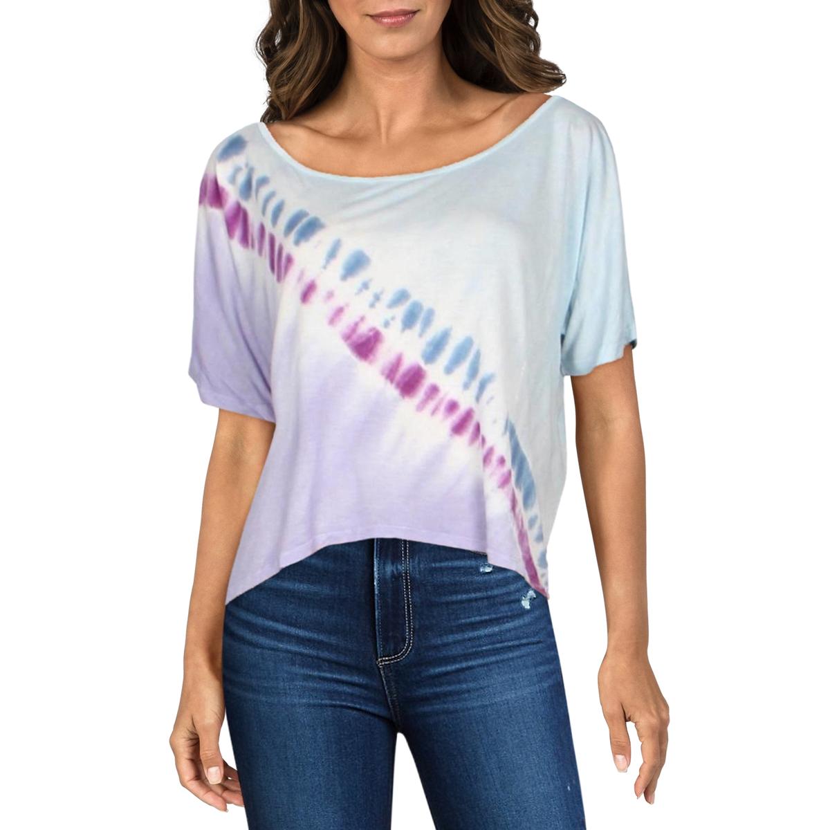 Anthropologie Maronie Womens Tie-Dye Printed T-Shirt