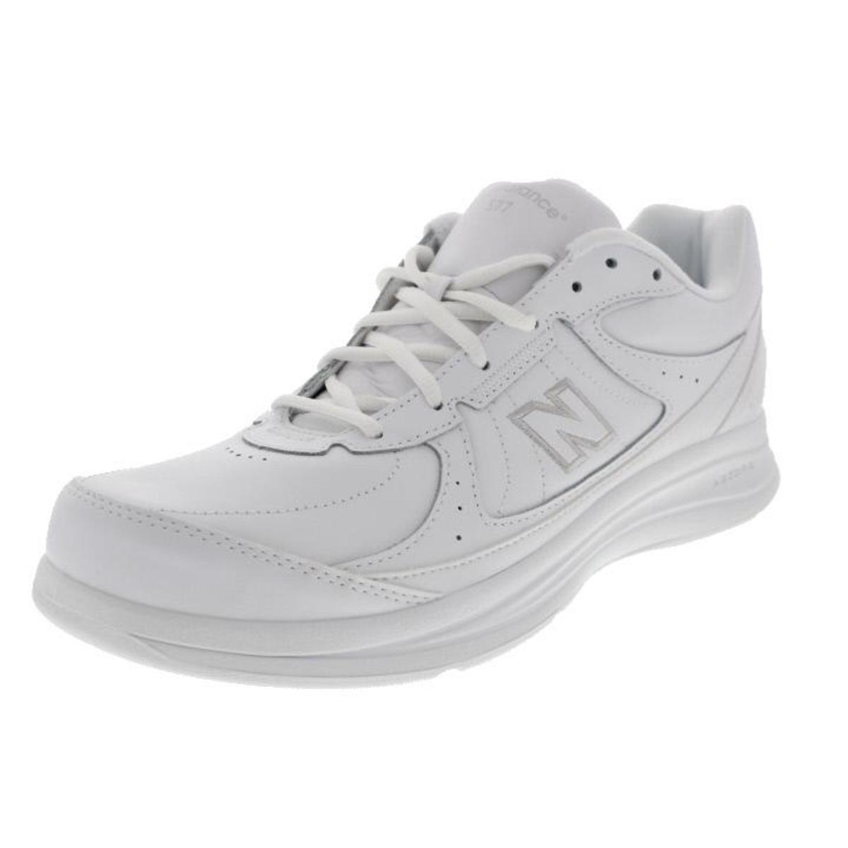 New Balance Womens 577 Leather Lace-Up Walking Shoes