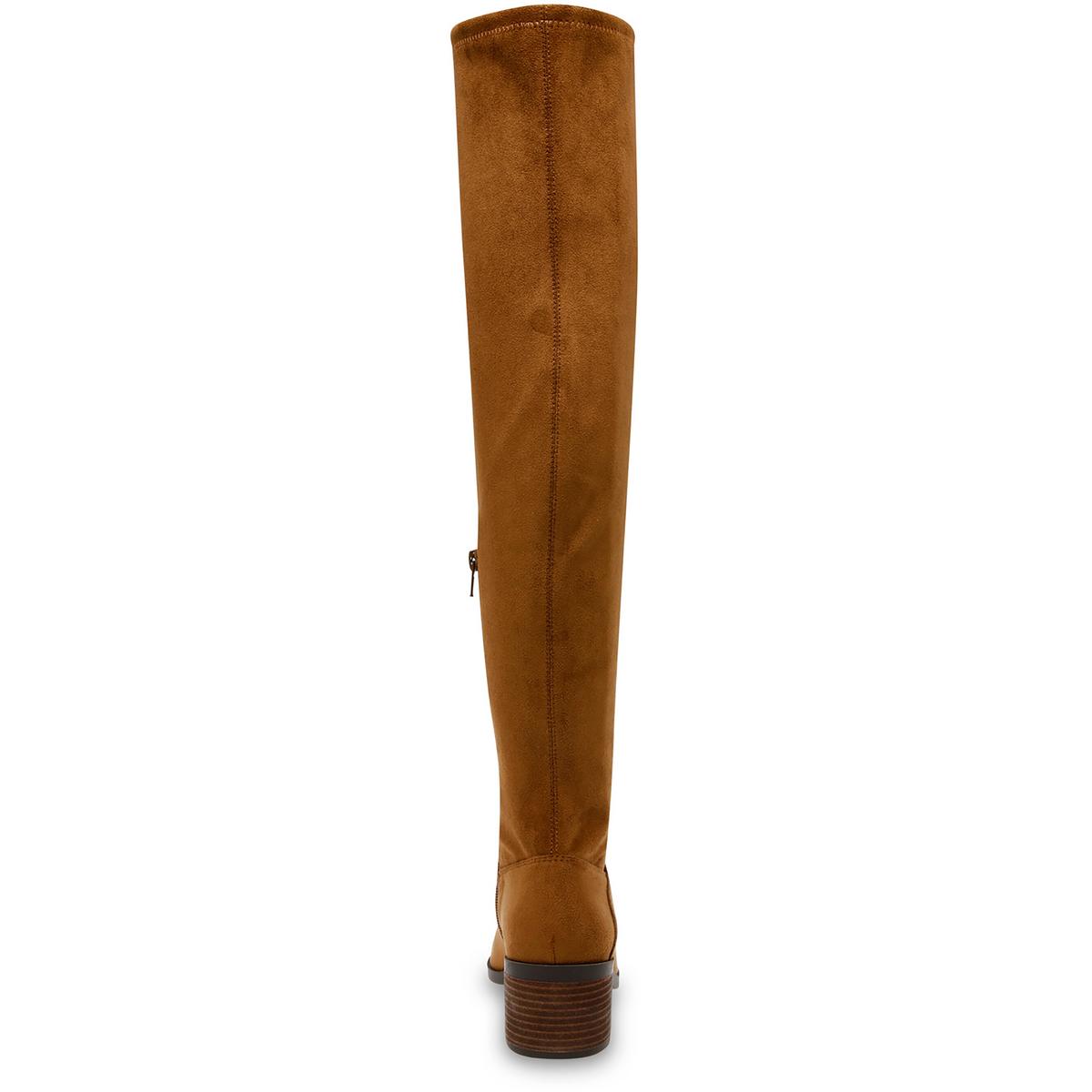 Anne Klein Womens Ainsley Faux Suede Narrow Shaft Over-The-Knee Boots