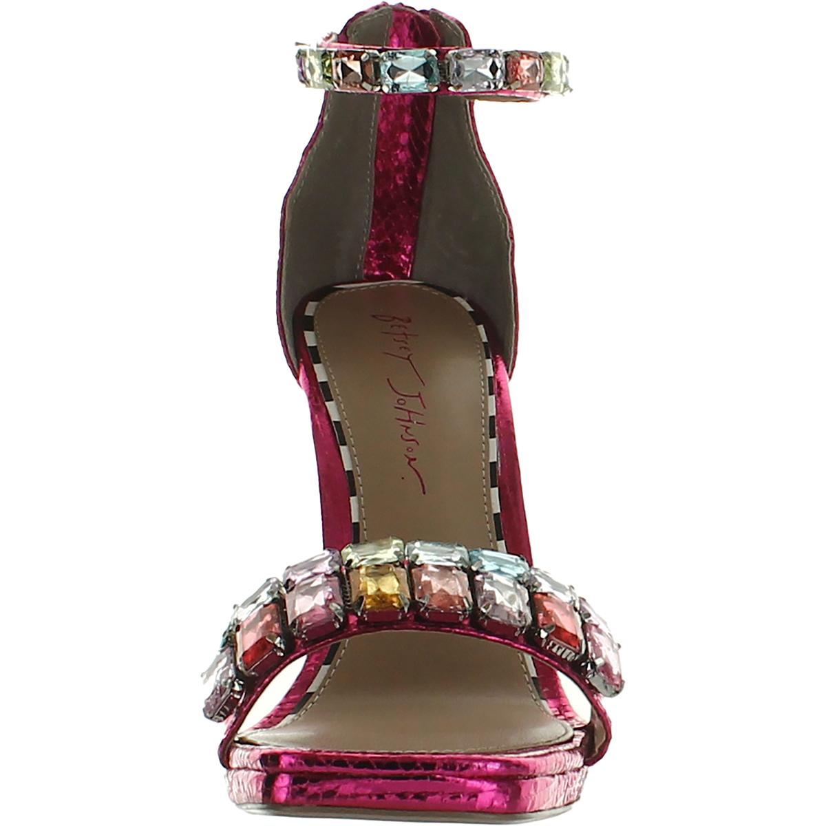 Betsey Johnson Womens Emani Rhinestone Heels