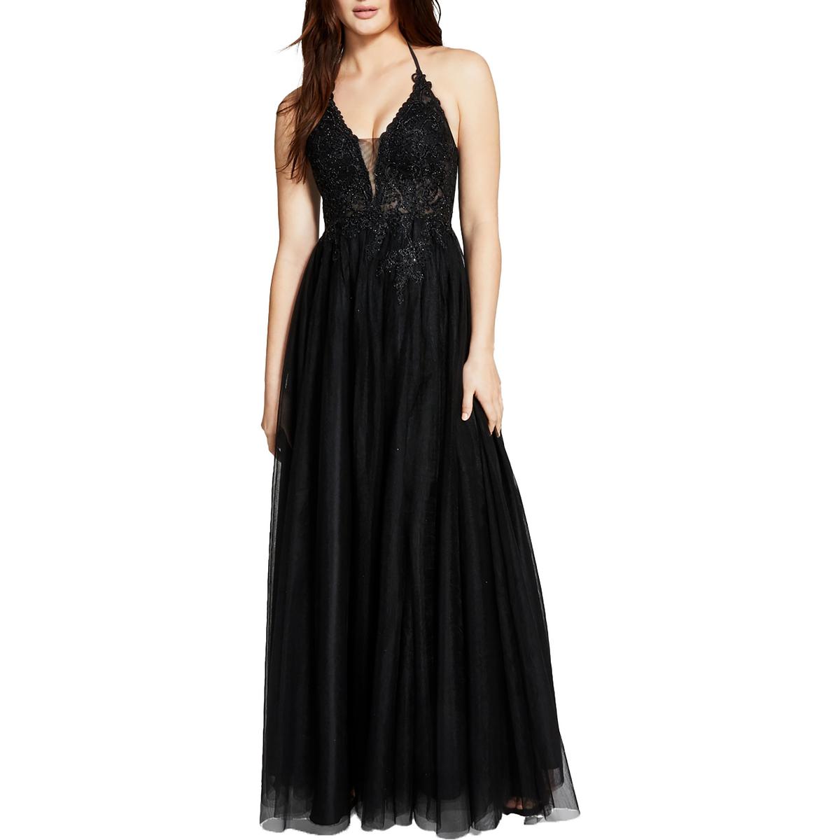 Blondie Nites Sequin Halter Gown