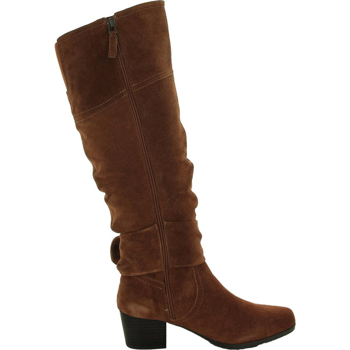 Array Womens Sassy Suede Round Toe Knee-High Boots