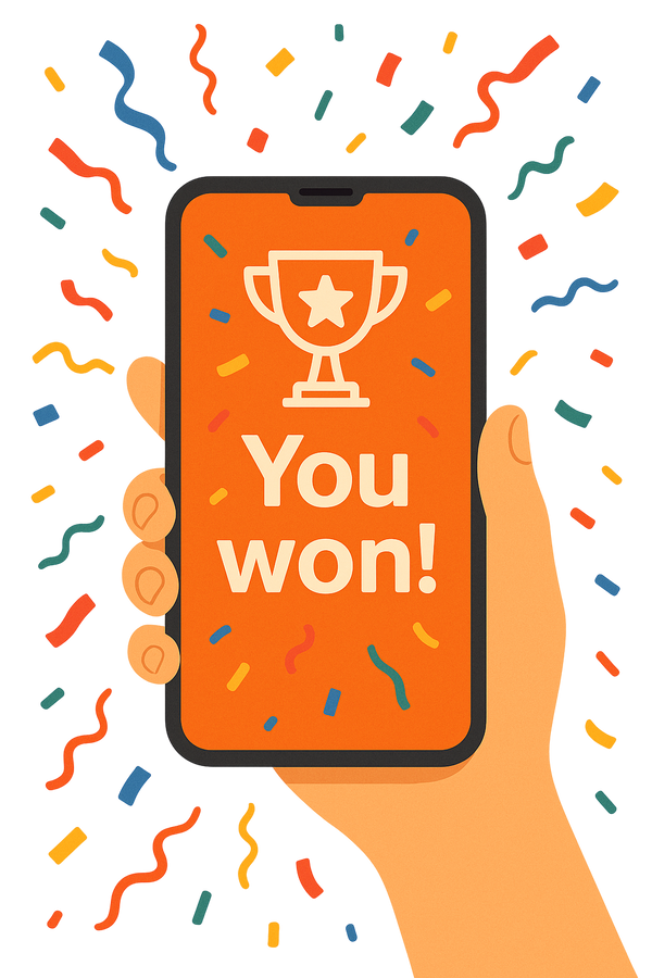 Winning phone image