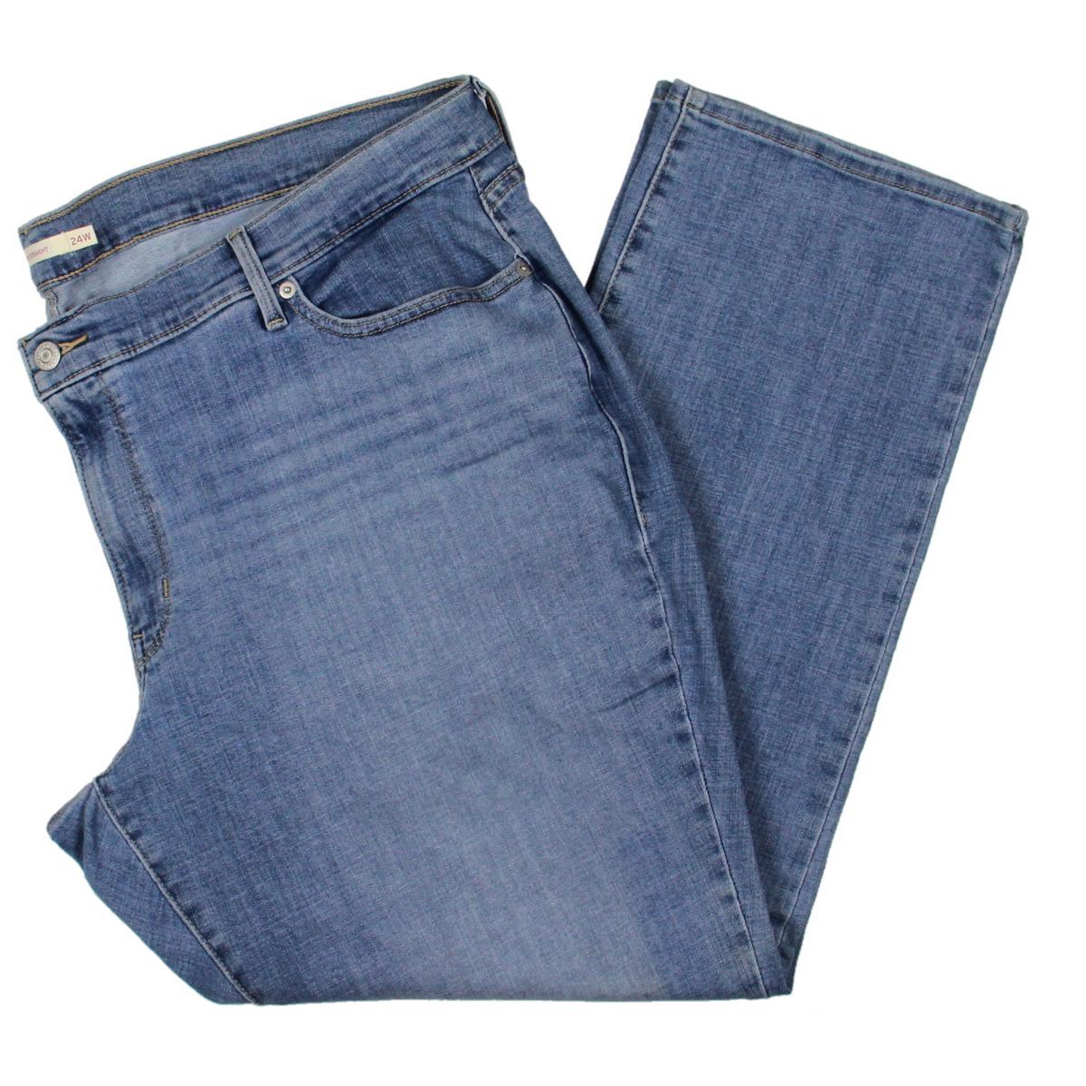 DKNY Jeans Womens Pleated High Waist Straight Leg Jeans