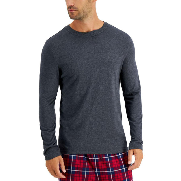 Club Room Mens Chatham Long Sleeves Crewneck Pajama Top