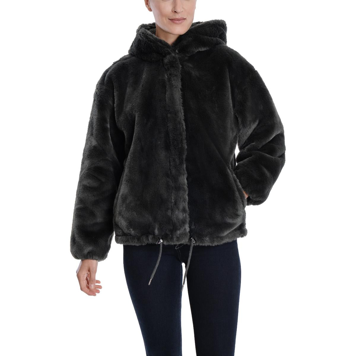 Lucky Brand Faux Fur Lined Parka in Blue