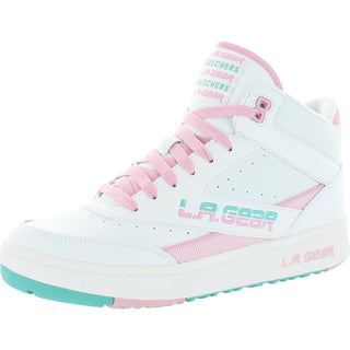 Skechers womens L.a. Gear - Hot Shots Sneaker, Black/Pink, 8 US